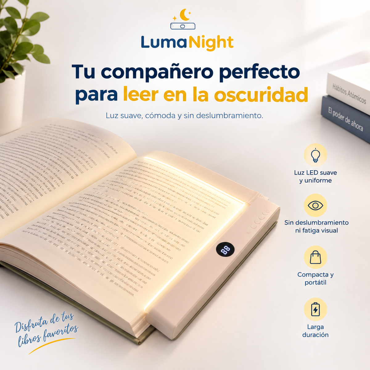 Lámpara LED de Lectura con Luz Regulable